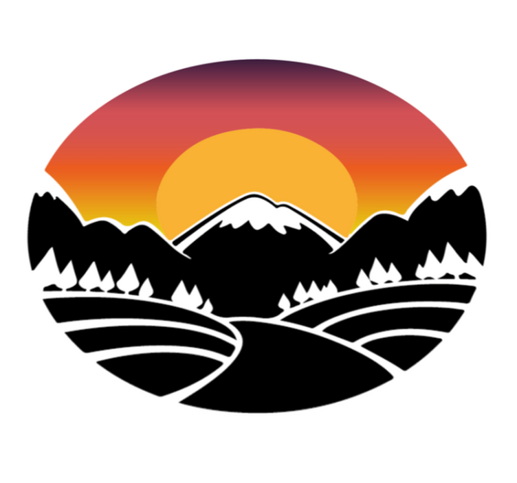 Nature vinyl carpet mountain and forest design - TenStickers