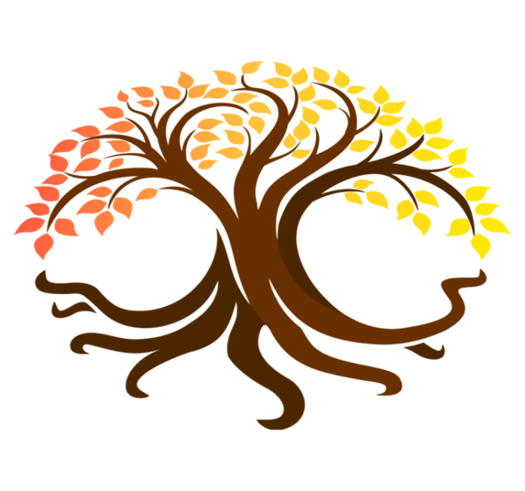 Nature vinyl carpet tree of life autumn colors - TenStickers