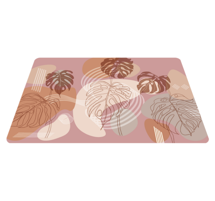 Nature vinyl carpet leaf pattern design - TenStickers
