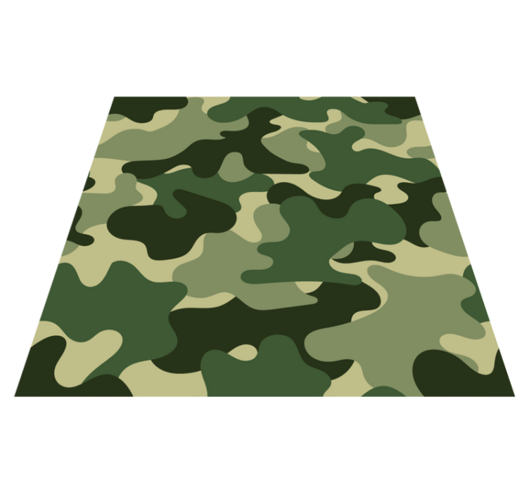 Nature vinyl carpet camo pattern design - TenStickers
