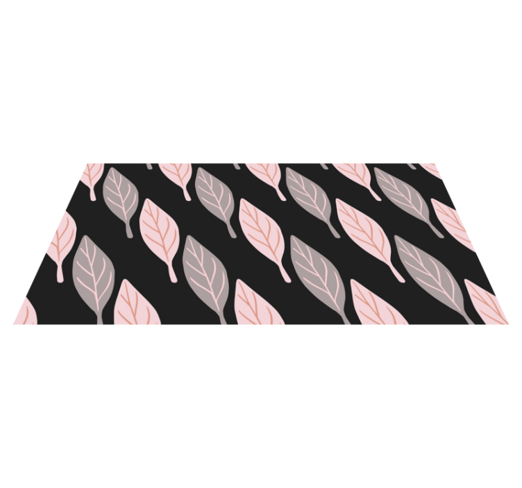 Floral vinyl carpet with chic leaf design - TenStickers