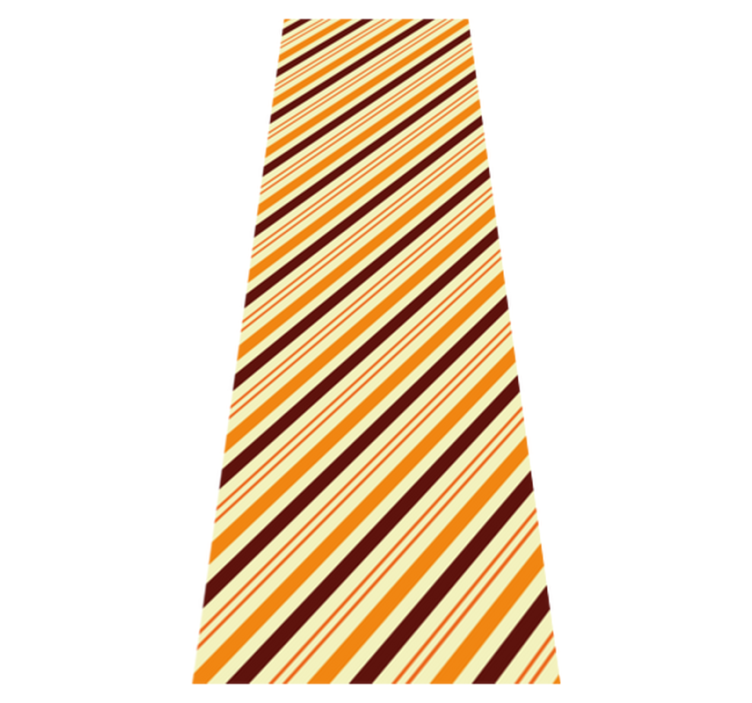 Bedroom vinyl carpet in retro orange and brown pattern - TenStickers