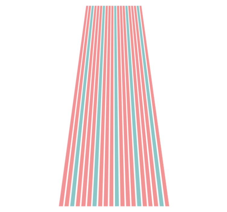 Bedroom vinyl carpet in retro blue and pink pattern - TenStickers