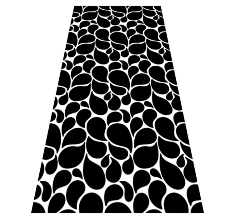 Geometric vinyl carpet water drops - TenStickers