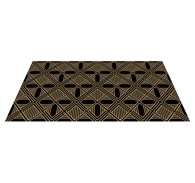 Geometric vinyl carpet with art deco gatsby pattern - TenStickers