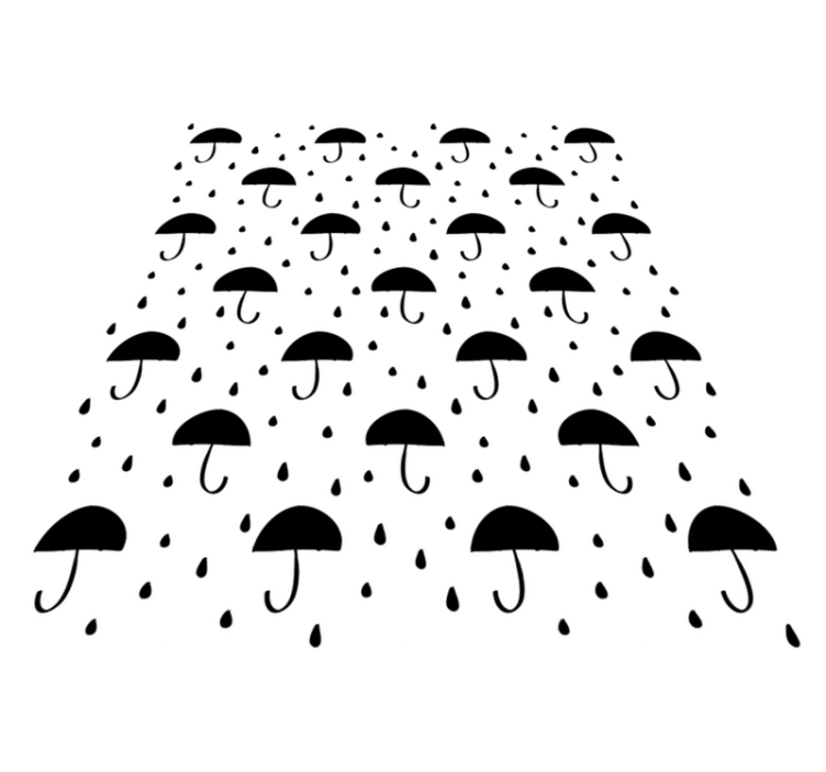 Geometric vinyl carpet rain drop confetti design - TenStickers