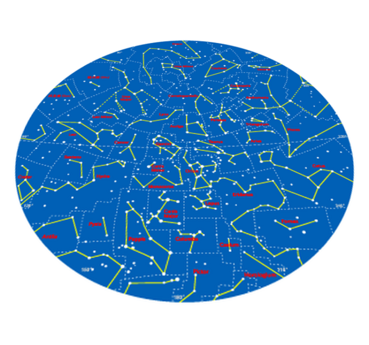 Kids vinyl carpet southern hemisphere constellations - TenStickers