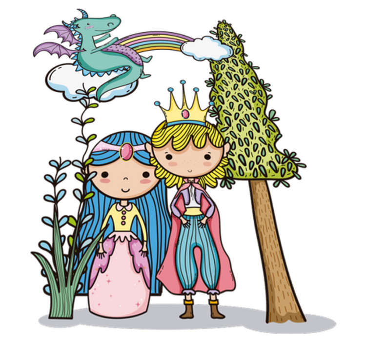 Kids vinyl carpet magical world - TenStickers