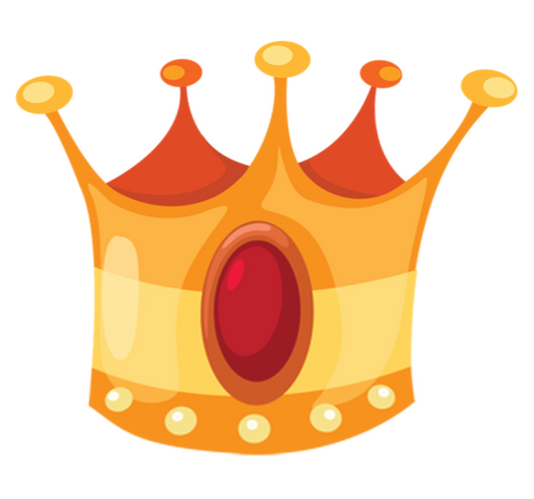 Kids vinyl carpet crown of kings - TenStickers