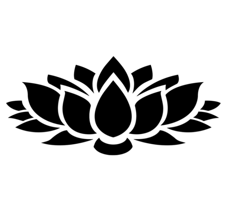 Lotus simple bedroom vinyl carpet - TenStickers