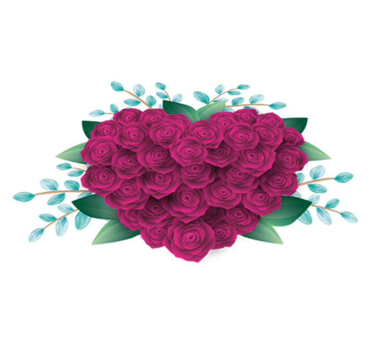 Bedroom vinyl carpet closed rose design - TenStickers