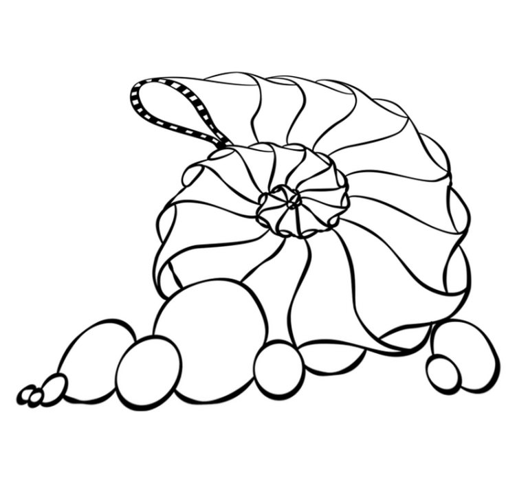 Bedroom vinyl carpet seashell design - TenStickers