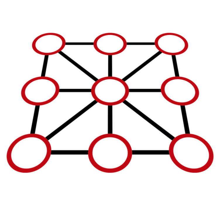 Game vinyl carpet tic tac toe - TenStickers