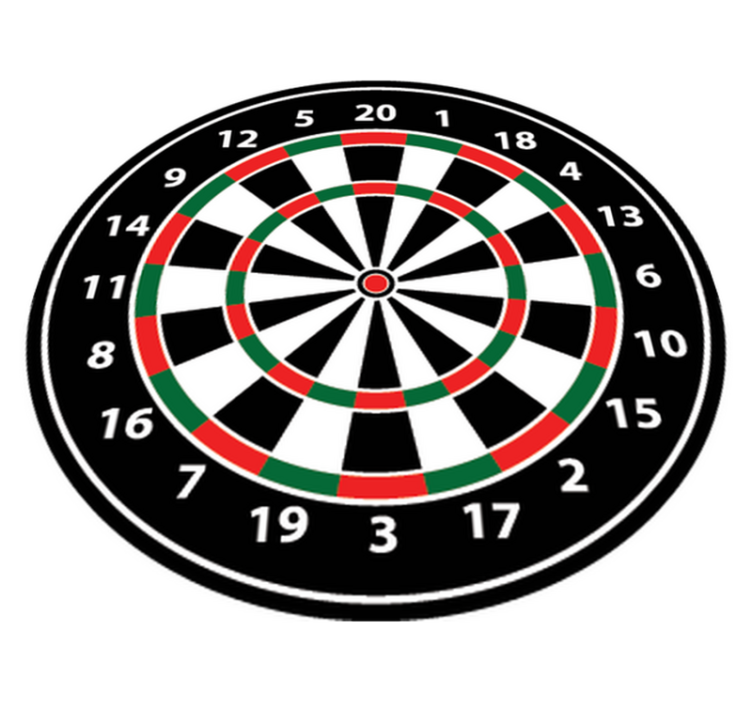 Game vinyl carpet dartboard adhesive - TenStickers