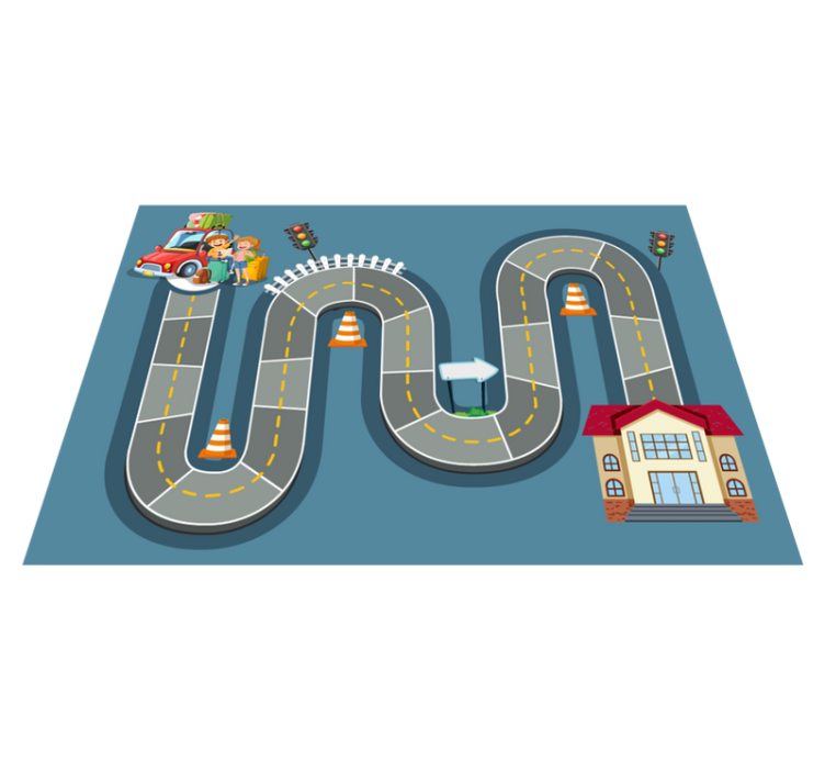 Game vinyl carpet board game path - TenStickers