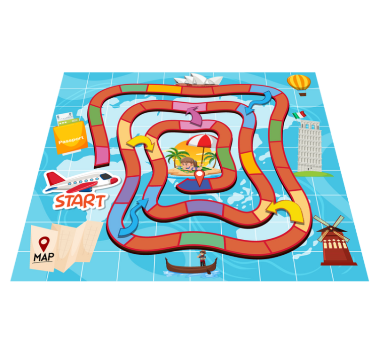 Game vinyl carpet for board game travel - TenStickers