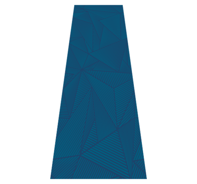 Office vinyl carpet blue geometric simple pattern - TenStickers