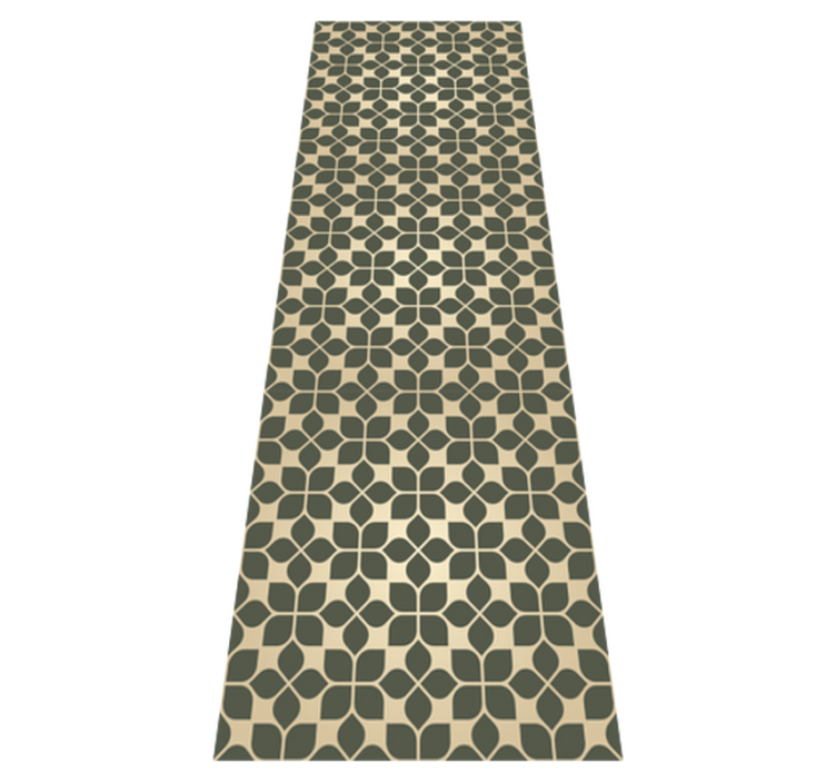 Office vinyl carpet with elegant gold designs - TenStickers