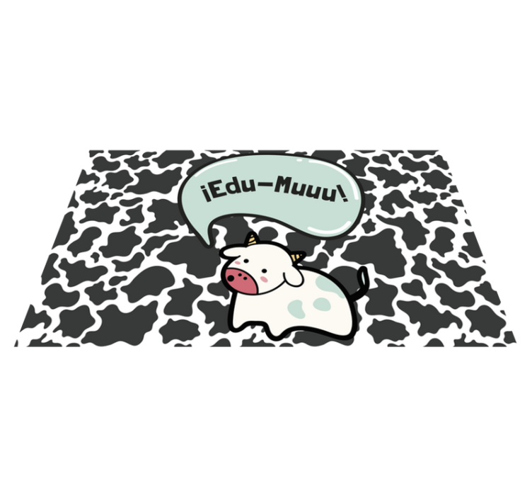 Customizable Cow Nursery kids vinyl carpet - TenStickers