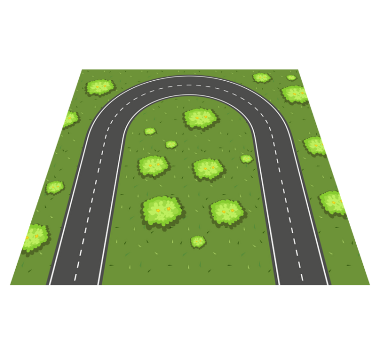 Playful Roadway kids vinyl carpet - TenStickers