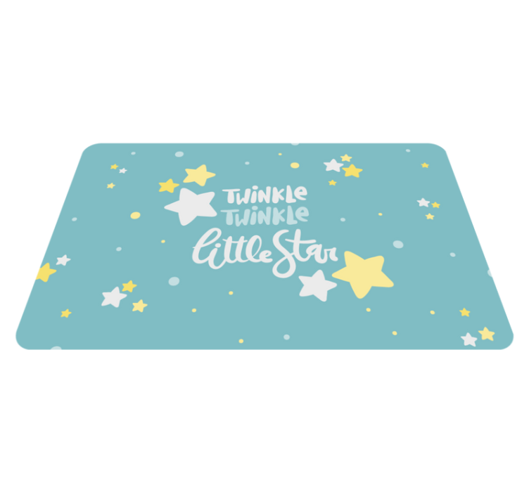 Star-Themed Nursery kids vinyl carpet - TenStickers