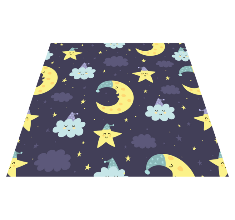 Celestial Slumber kids vinyl carpet - TenStickers