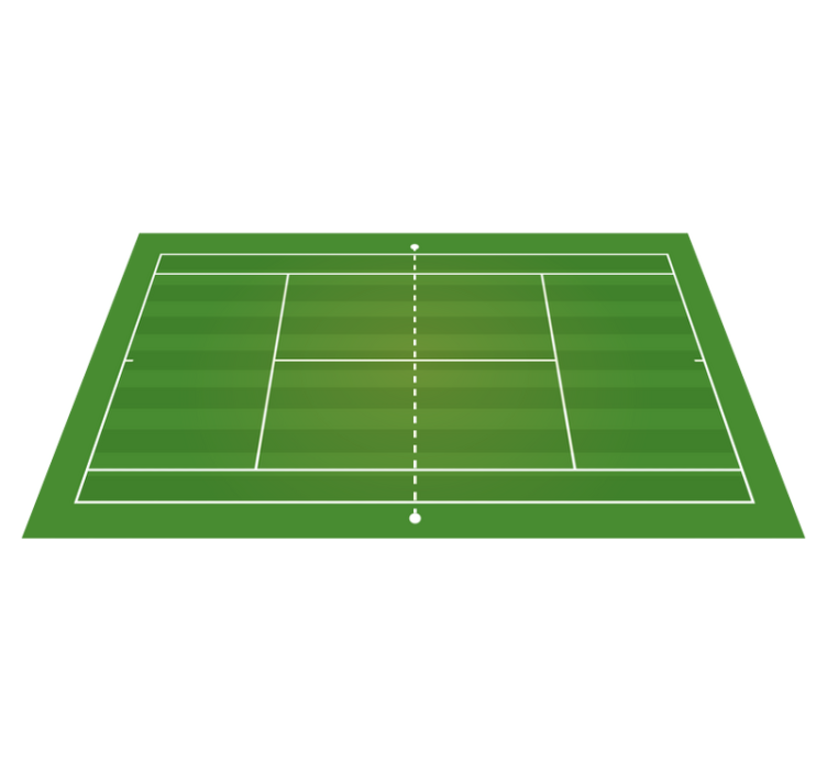 Tennis Court road vinyl carpet - TenStickers