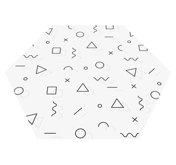 Abstract Geometry geometric vinyl carpet - TenStickers