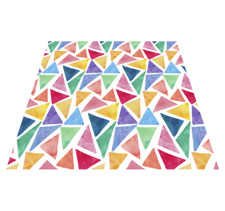Colorful Triangles geometric vinyl carpet - TenStickers