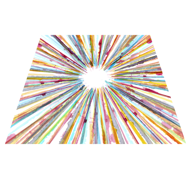 Radiant Burst Motif geometric vinyl carpet - TenStickers