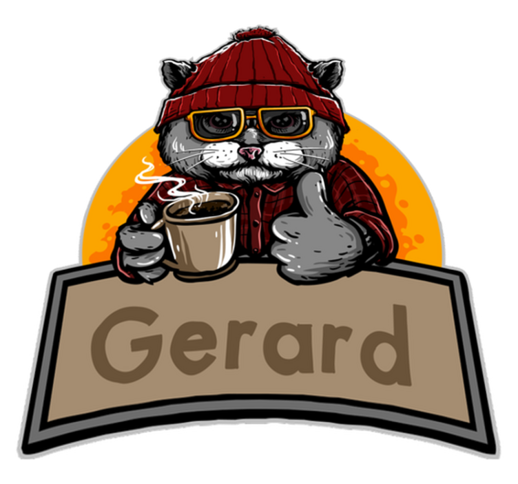 Customizable Feline custom vinyl carpet - TenStickers