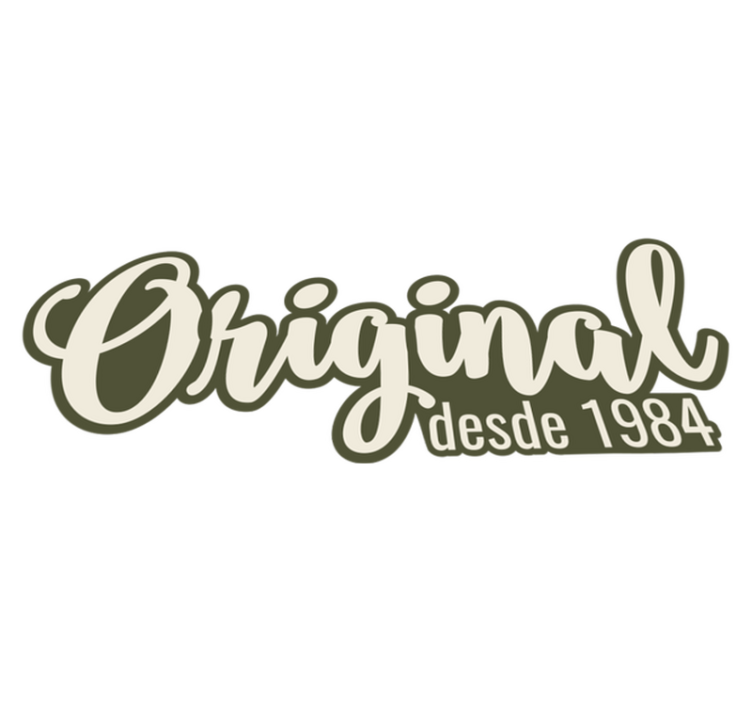 Original Since 1984 custom vinyl carpet - TenStickers