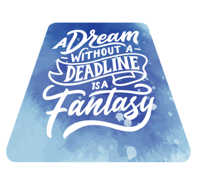 Dream Deadline Fantasy custom vinyl carpet - TenStickers