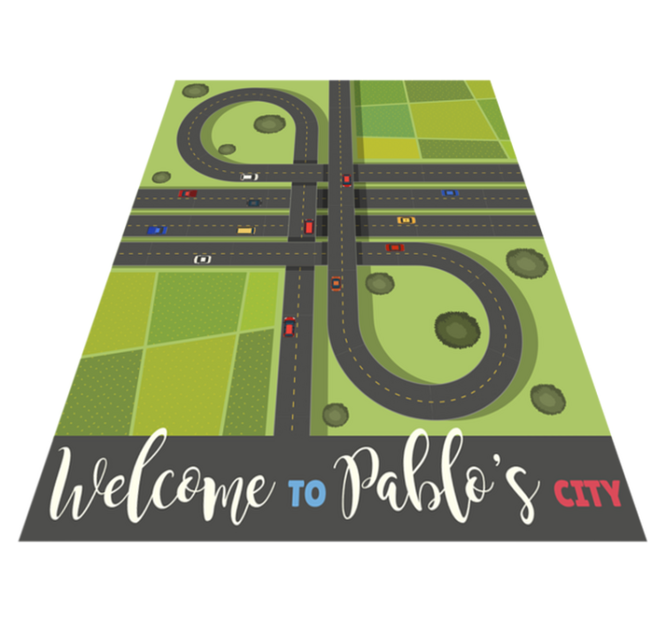 Customizable Playmap custom vinyl carpet - TenStickers
