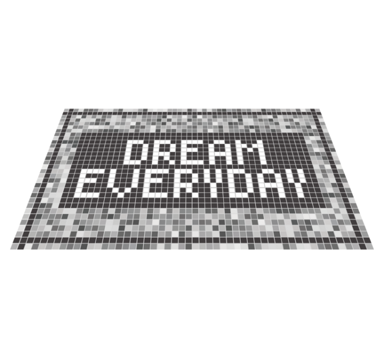 Dream Everyday custom vinyl carpet - TenStickers