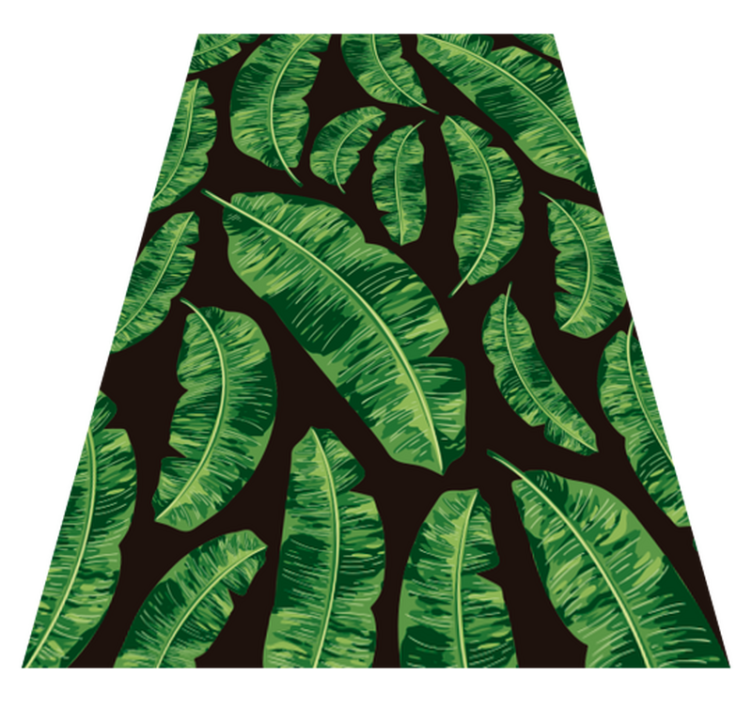 Nature vinyl carpet green leaf design - TenStickers