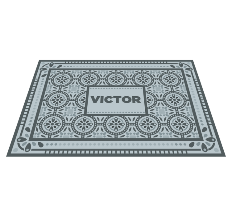 Personalized Mosaic custom vinyl carpet - TenStickers