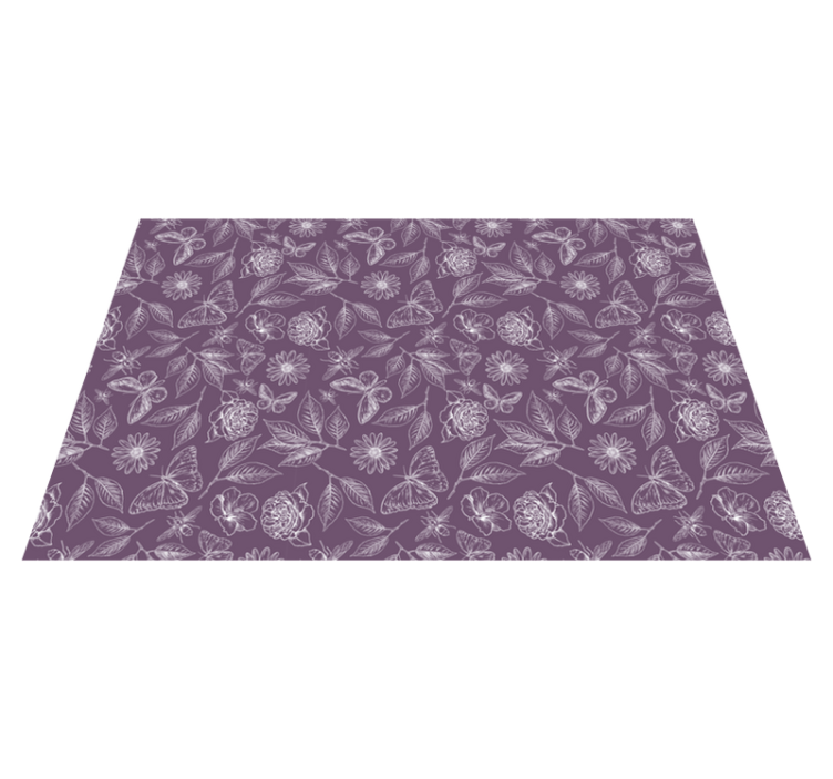 Botanical Balance floral vinyl carpet - TenStickers