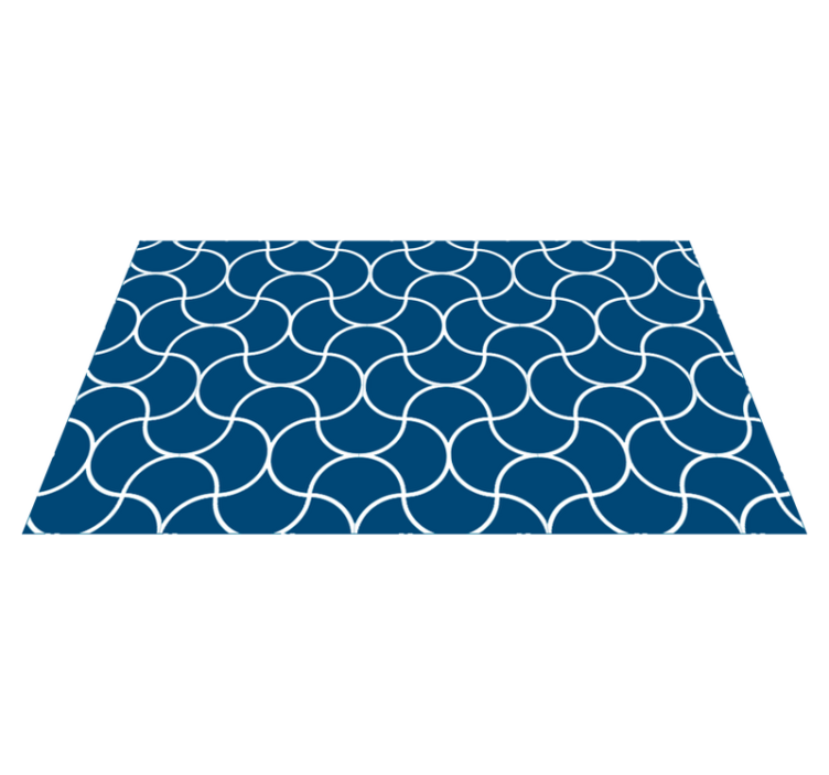 Geometric Wave Pattern bathroom vinyl carpet - TenStickers
