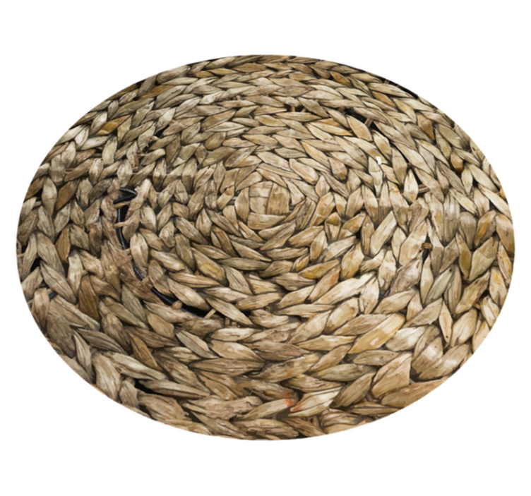 Circular Woven texture vinyl carpet - TenStickers