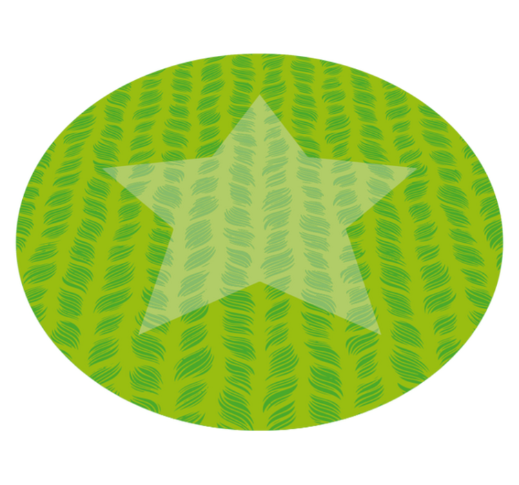Circular Star Pattern kids vinyl carpet - TenStickers