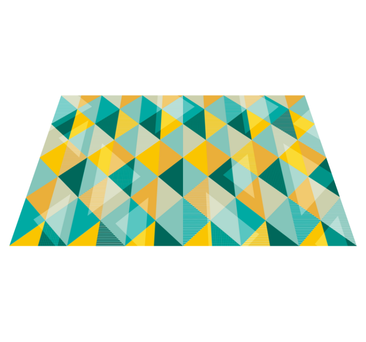 Geometric vinyl carpet geometric triangle array - TenStickers