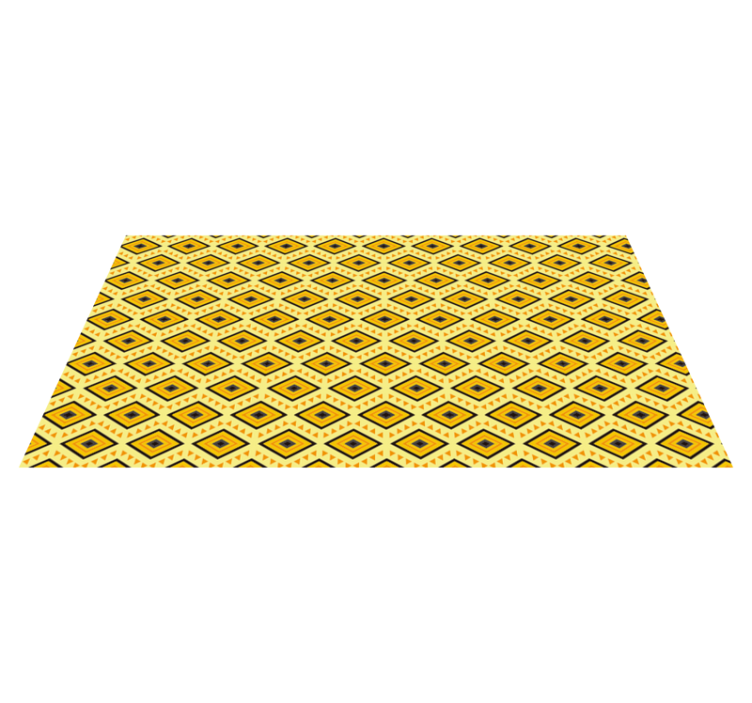 Geometric vinyl carpet with geometric squares - TenStickers