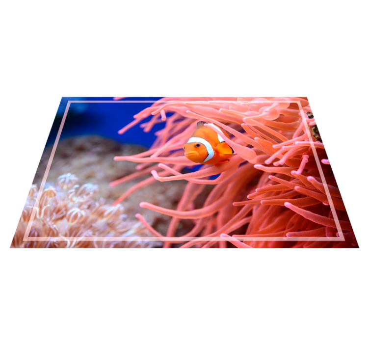 Underwater Coral Scene animal vinyl carpet - TenStickers