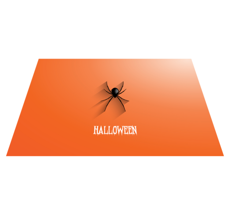 Halloween spider halloween vinyl carpet - TenStickers
