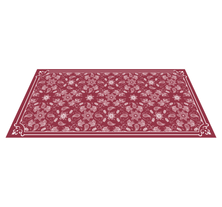 Ornate Floral Tapestry mosaic vinyl carpet - TenStickers
