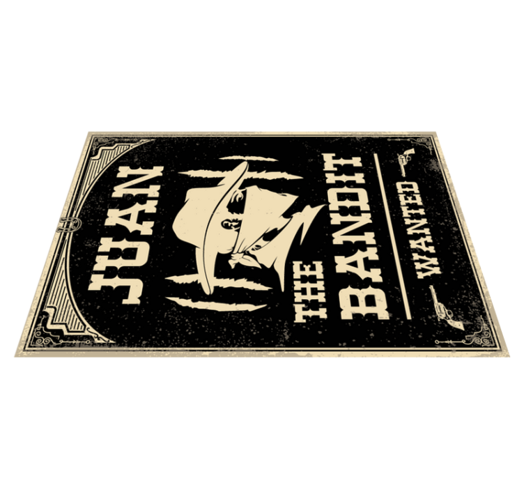 Western Bandit Theme custom vinyl carpet - TenStickers
