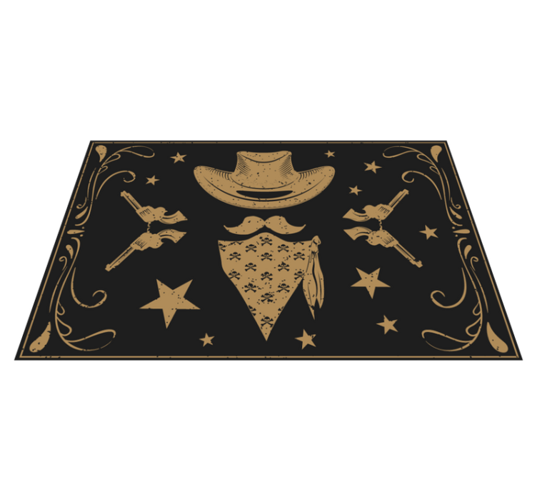 Cowboy Themed kids vinyl carpet - TenStickers