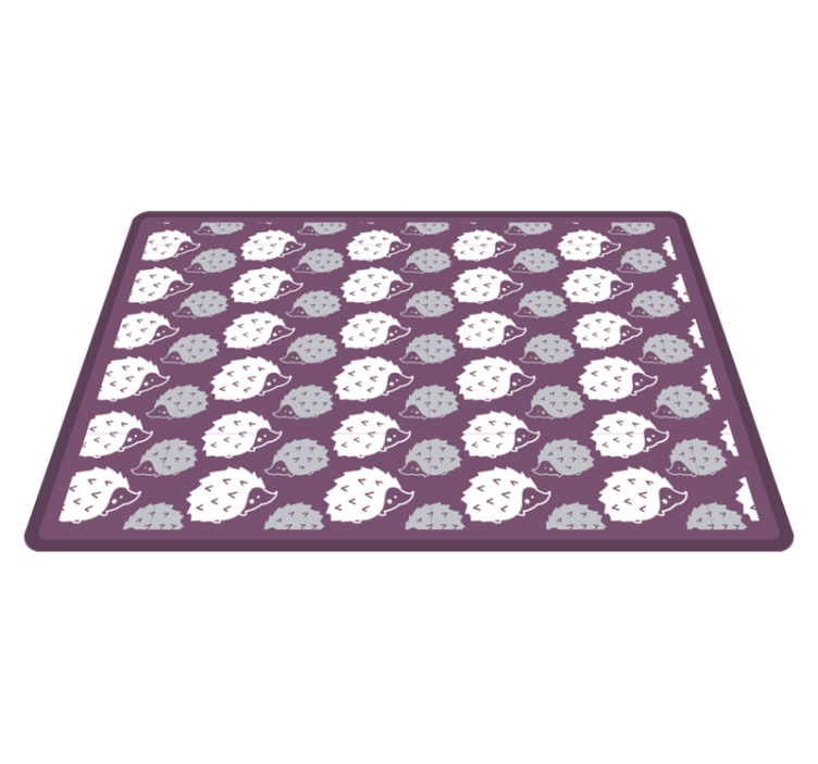 Cartoon Hedgehogs kids vinyl carpet - TenStickers