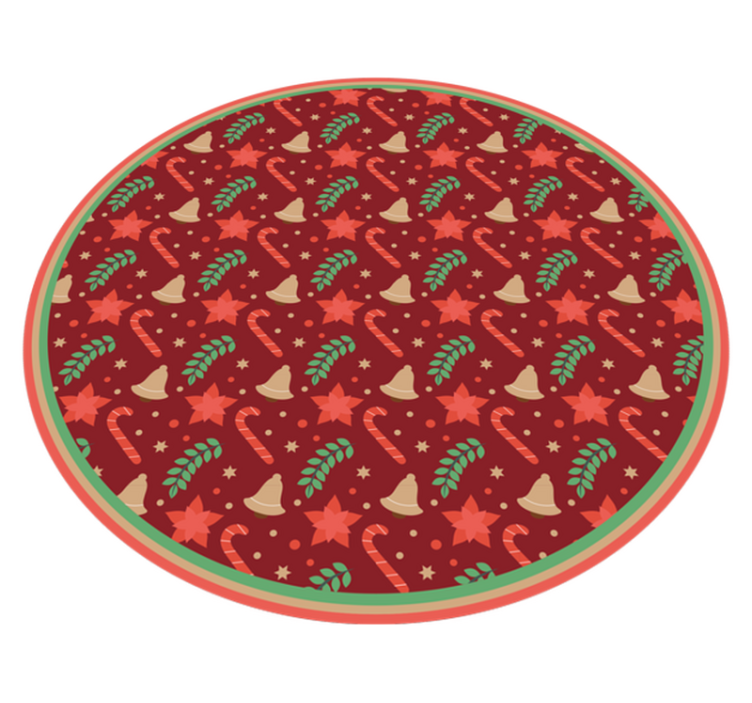 Festive Holiday Motif Christmas vinyl carpet - TenStickers